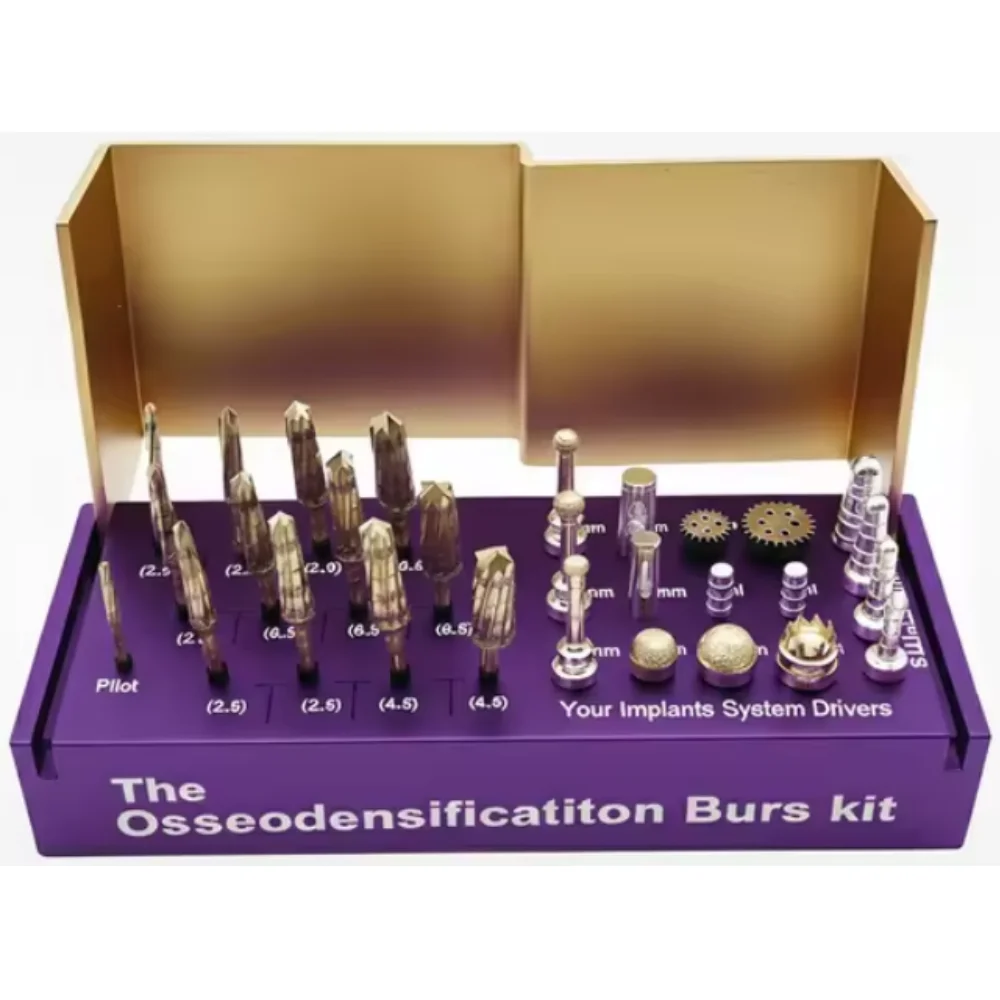 Osseodensification Burs Kit Dental Implant Bone Expansion Surgical Drills Blue