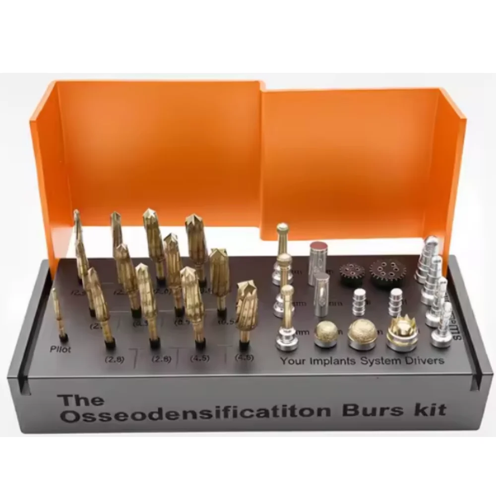 Osseodensification Burs Kit Dental Implant Bone Expansion Surgical Drills Orange